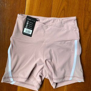 COLLIDE HIGH WAISTED BOOTY SHORTS - Pink